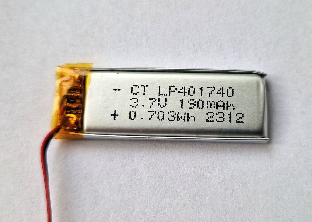 EMM-LPN R615 3,7V/190mA Li-Pol akumulátor