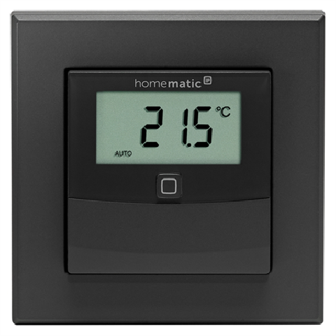 HmIPW-STHD-A Wired Temperature And Humidity Sensor With Display - Indoor, Anthracite