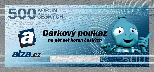 Dárkový poukaz Alza.cz 500Kč