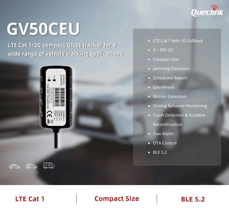 GV50CEU LTE Cat1 GPS jednotka