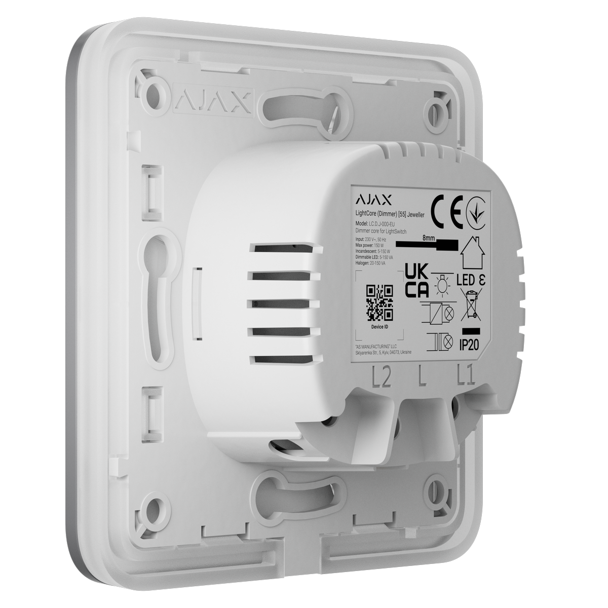 Ajax SoloButton (Dimmer) [55] (8EU) ASP grey