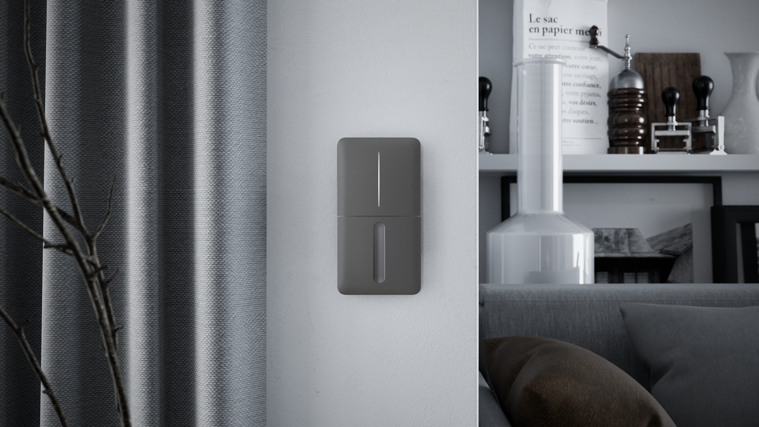 Ajax SoloButton (Dimmer) [55] (8EU) ASP grey