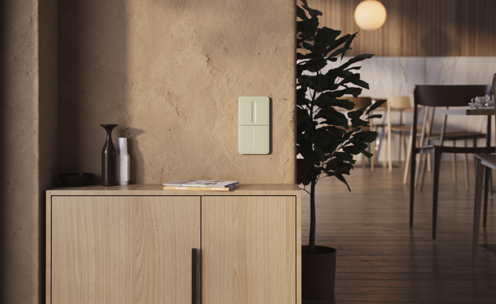 Ajax SideButton (Dimmer) vertical [55] (8EU) ASP oyster