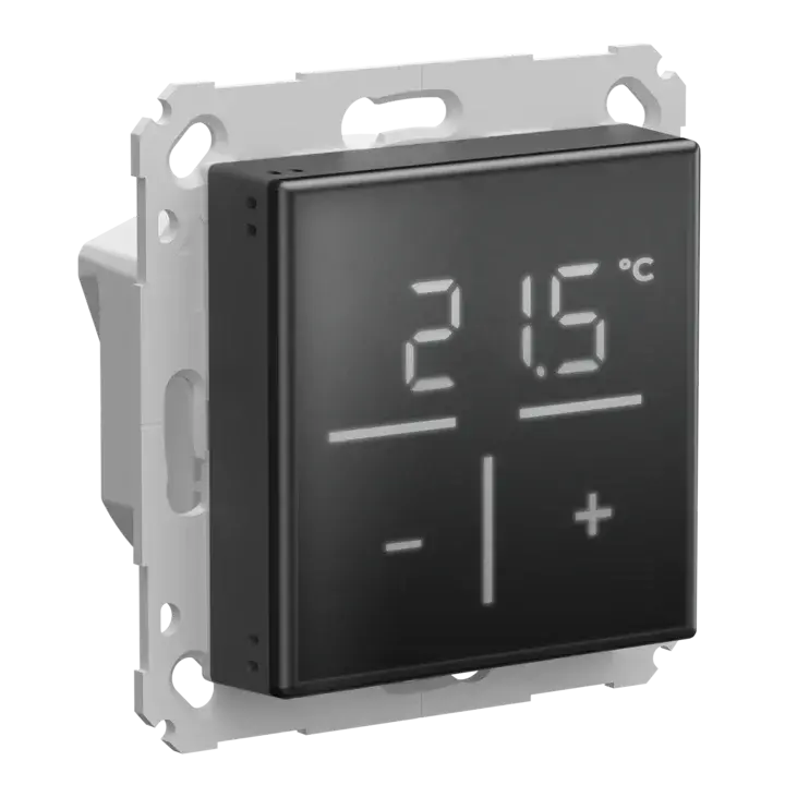 Homematic IP Glass Wall Thermostat, black - HmIP-WGT-A