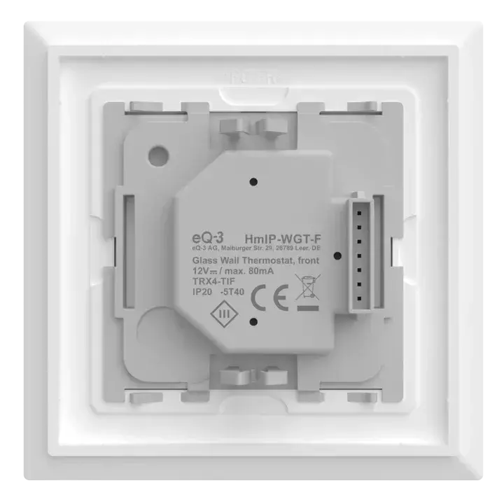 Homematic IP Glass Wall Thermostat with CO2 sensor - HmIP-WGTC