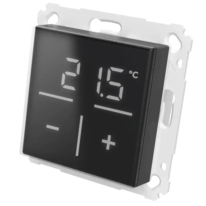 Homematic IP Glass Wall Thermostat with CO2 sensor, black - HmIP-WGTC-A