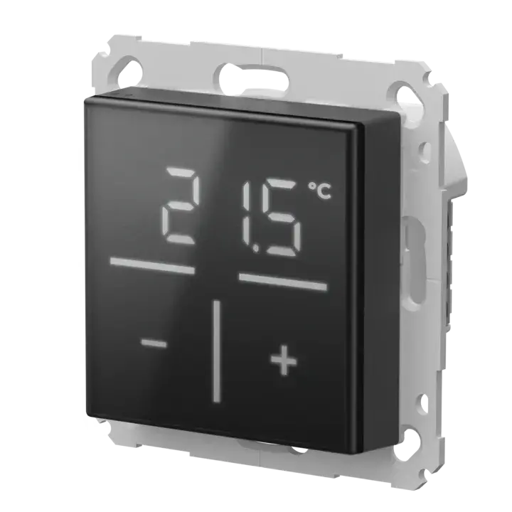 Homematic IP Glass Wall Thermostat with CO2 sensor, black - HmIP-WGTC-A