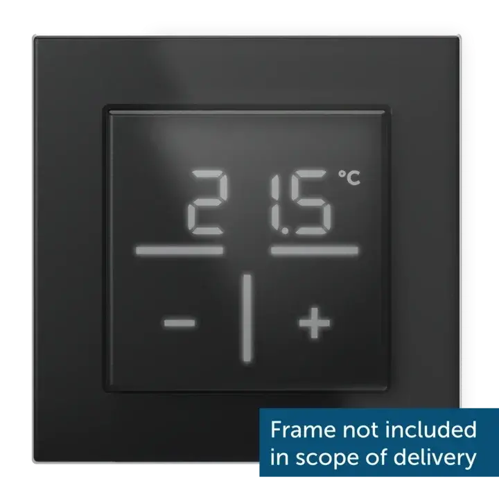 Homematic IP Glass Wall Thermostat with CO2 sensor, black - HmIP-WGTC-A