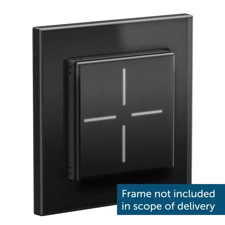 Homematic IP Glass Frame – 1-channel, black - HmIP-GF1-A
