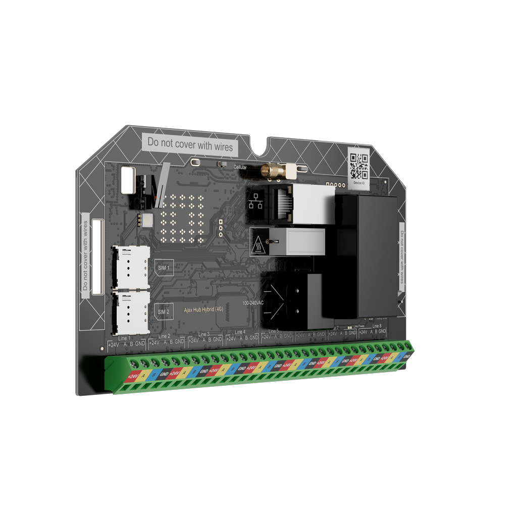 Ajax Superior Hub Hybrid (4G) Fibra (without casing) ASP