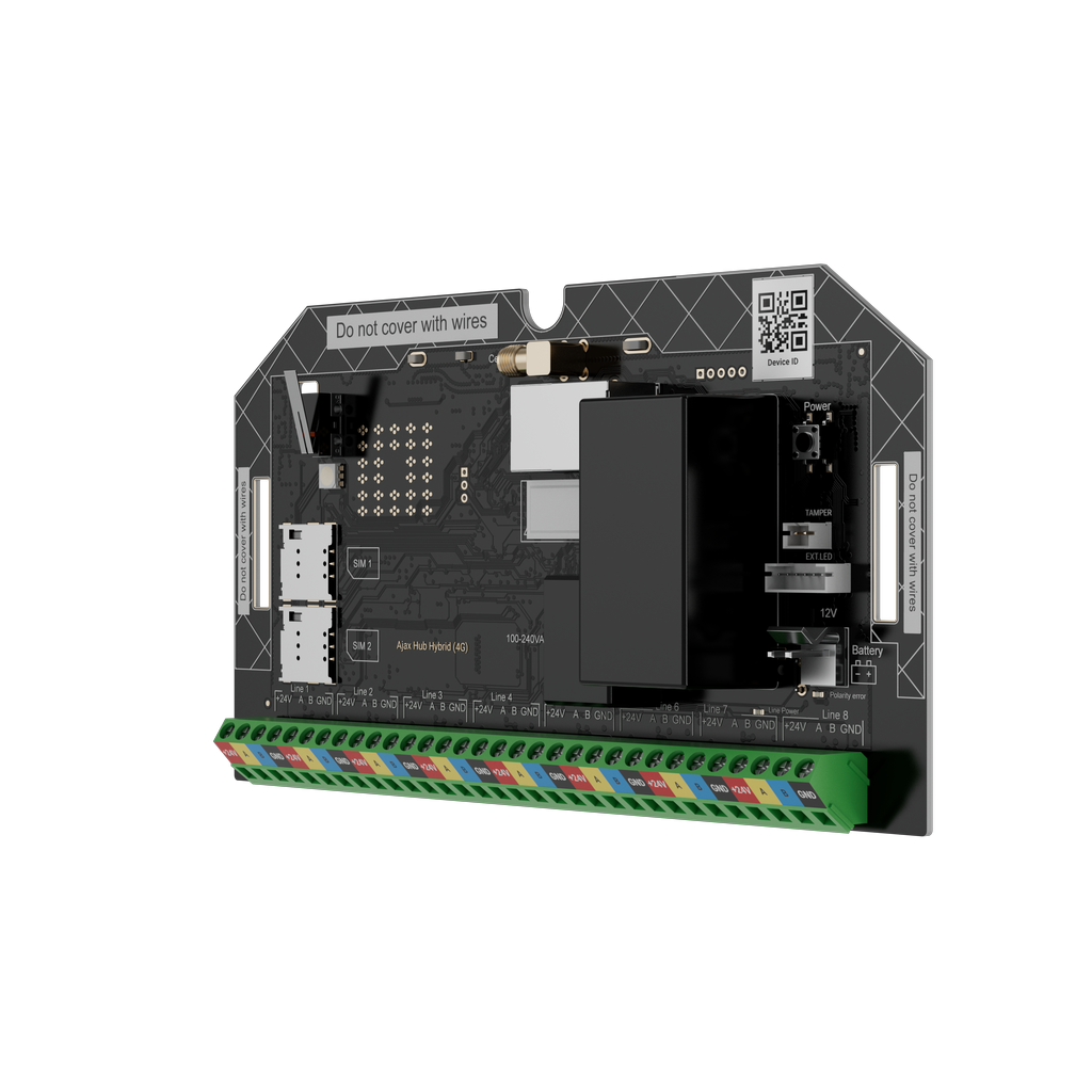 Ajax Superior Hub Hybrid (4G) Fibra (without casing) ASP