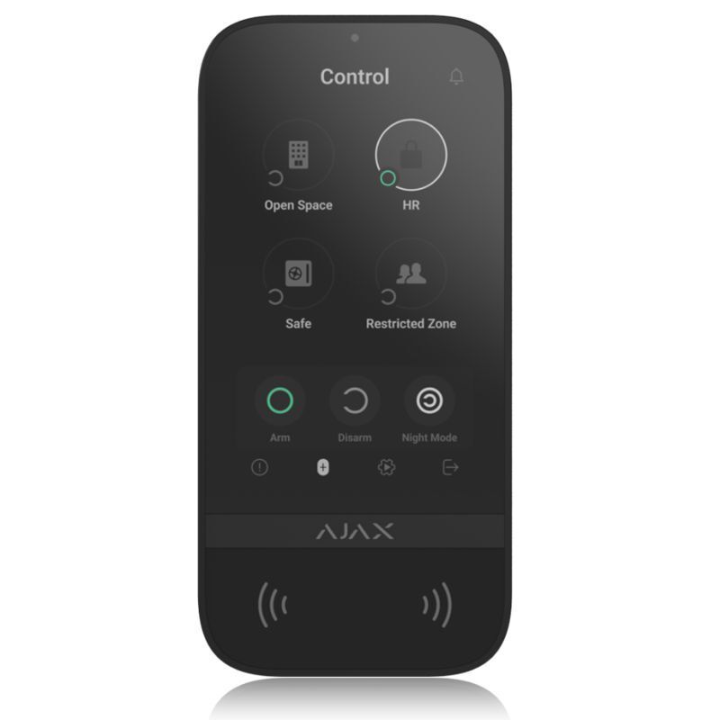 Ajax Superior KeyPad TouchScreen Fibra ASP black
