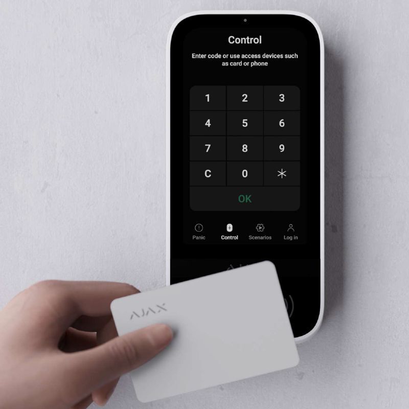 Ajax Superior KeyPad TouchScreen Fibra ASP black