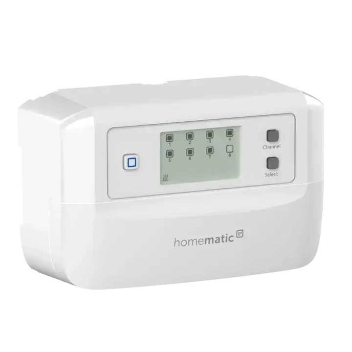 Homematic IP Underfloor Heating Controller – 8 channels, 230 V - HmIP-FALMOT-C8