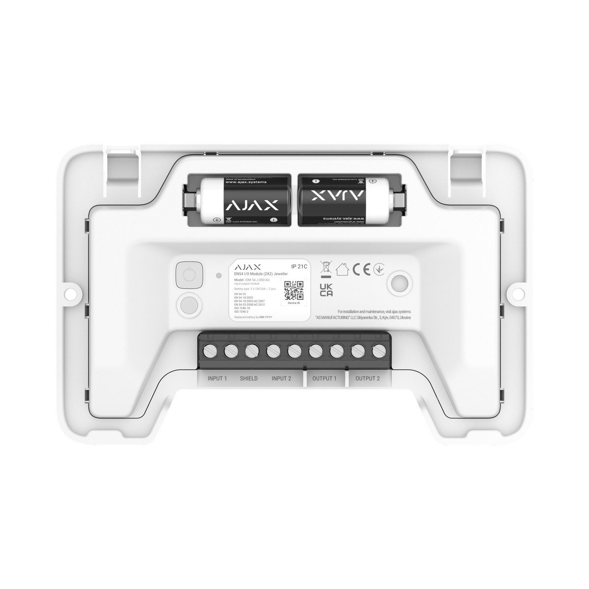 Ajax EN54 I/O Module (2X2), white