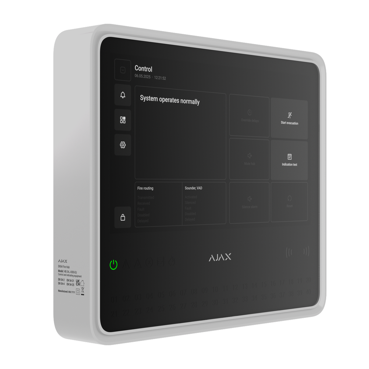 Ajax EN54 Fire Hub, white