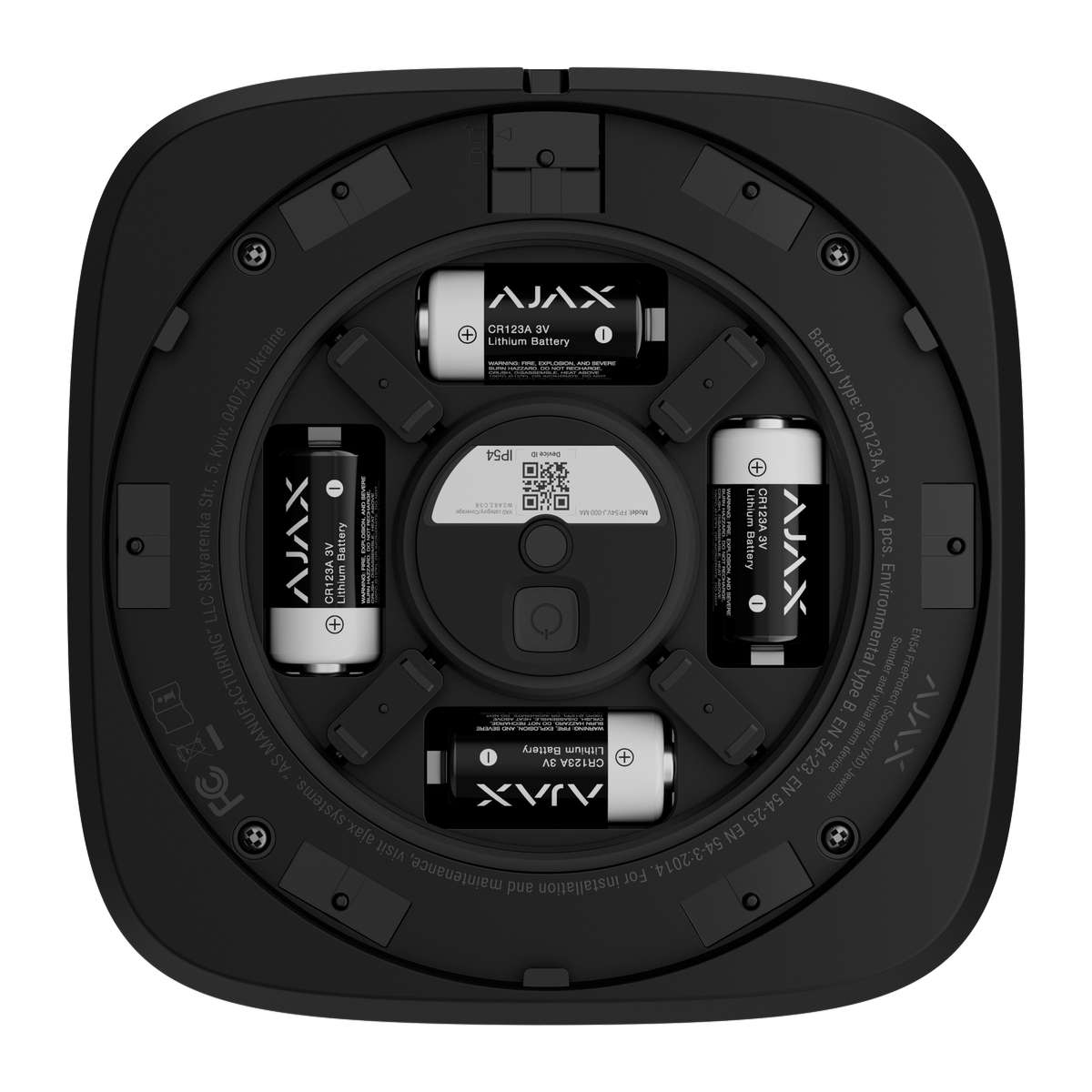 Ajax EN54 FireProtect (Sounder/VAD), black