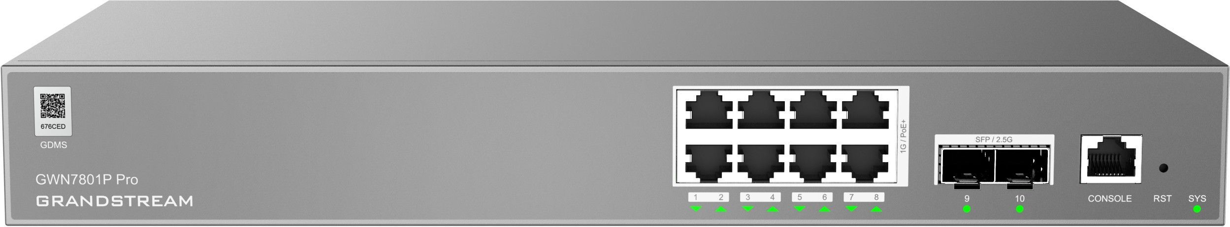 Grandstream GWN7802P Pro Layer 2++ Managed Network switch, 16x Gb RJ45 PoE