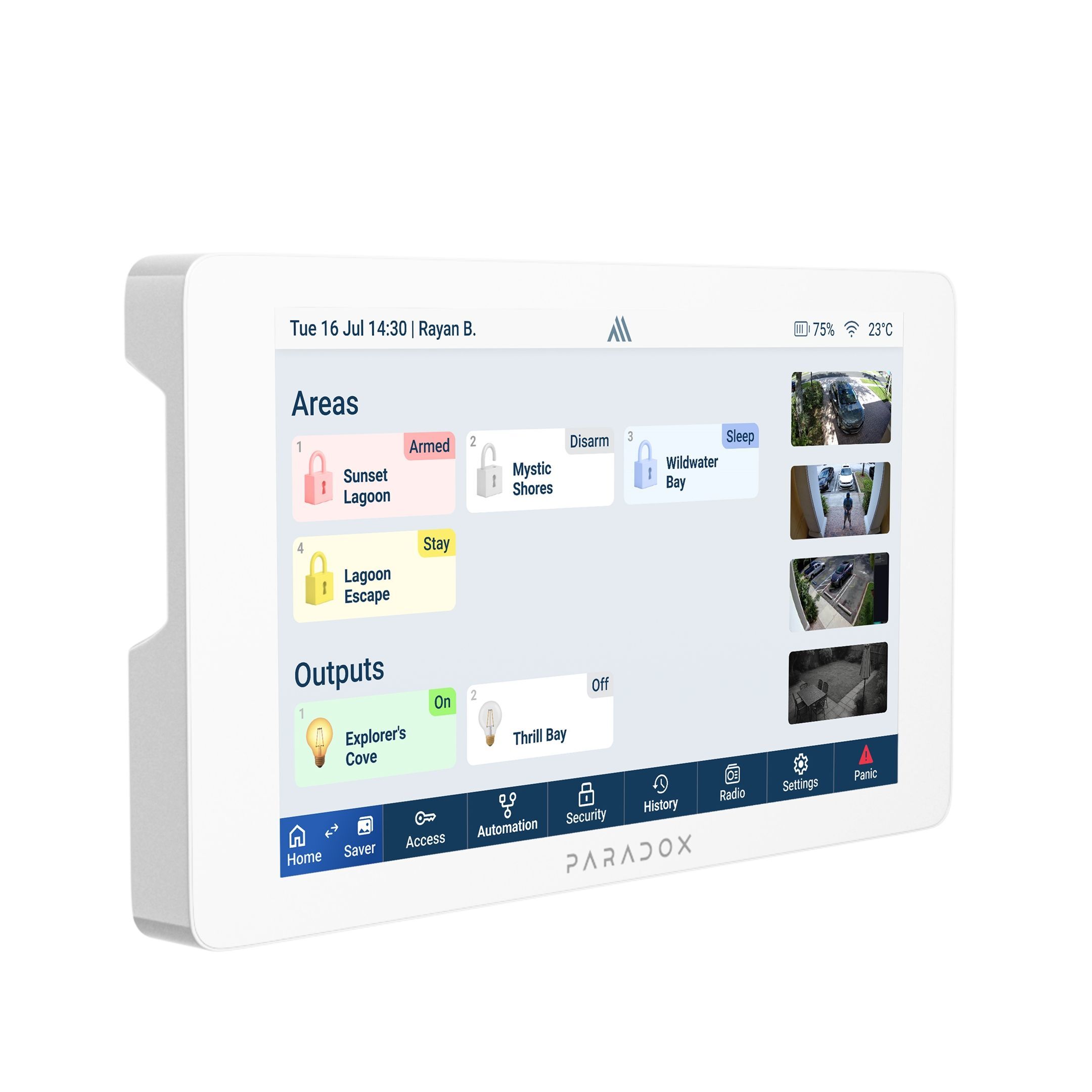 K70M LCD grafická brzdrátová klávesnice 868MHz