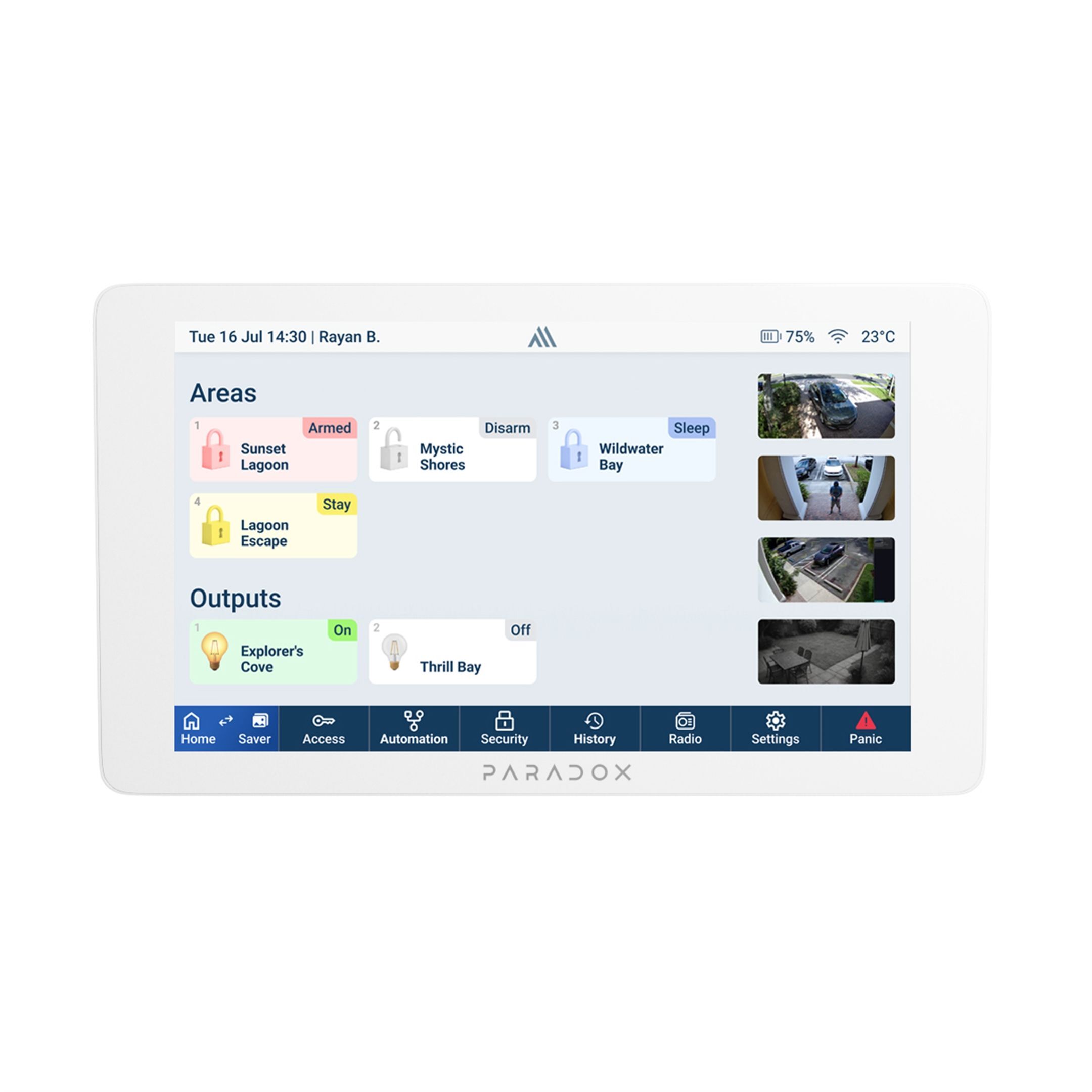 K70M LCD grafická brzdrátová klávesnice 868MHz