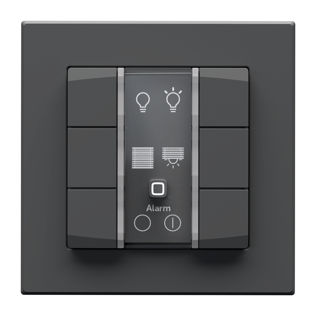 Homematic IP Wall-mounted Remote Control - 6 Buttons, 230 V, anthracite - HmIP-WRC6-230-A