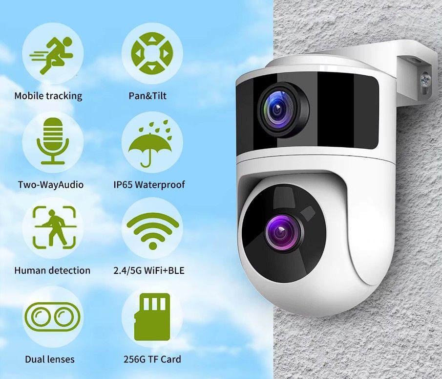 HDTV966-4MP Tuya Smart PT Dual Camera 4MP WiFi