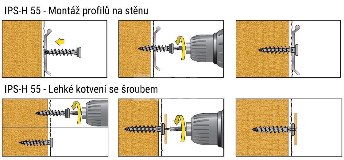 CELO IPS-H 55 Šroub do polystyrenu