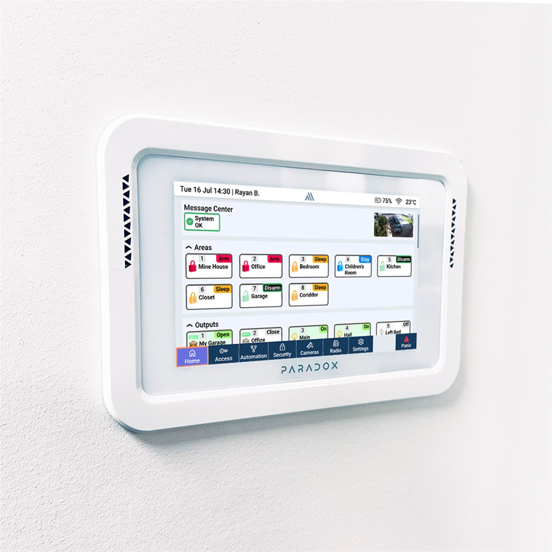 K70MWB-W Rám pro instalaci klávesnice M70 do stěny