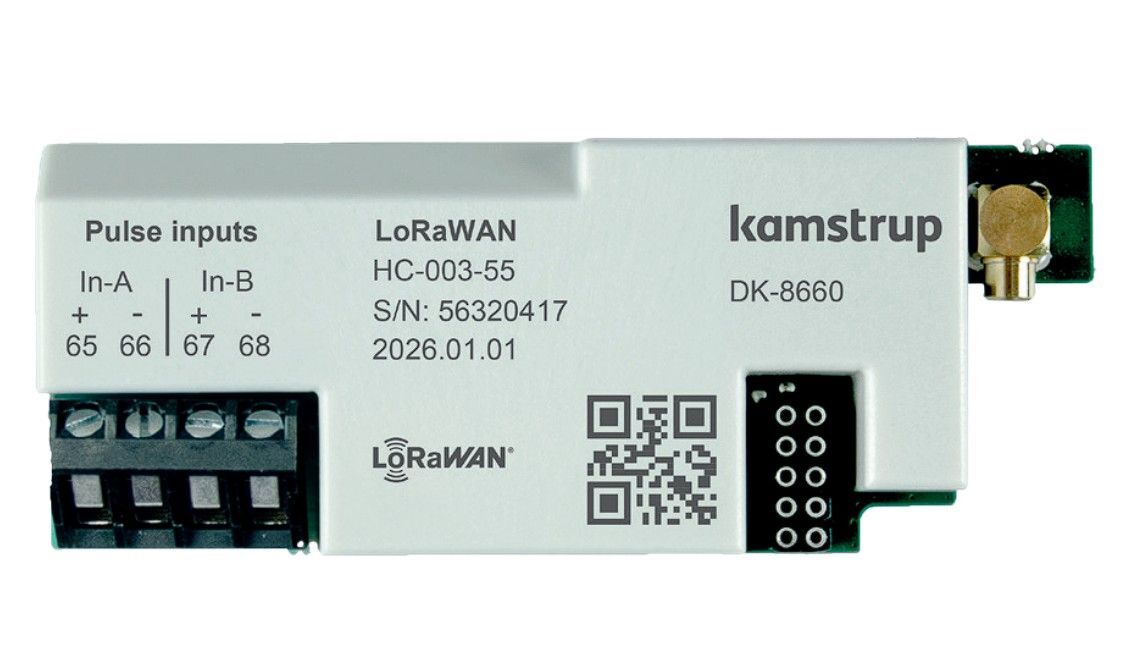 Kamstrup modul xx3 LoRaWan, inputs (In-A, In-B), 868 MHz