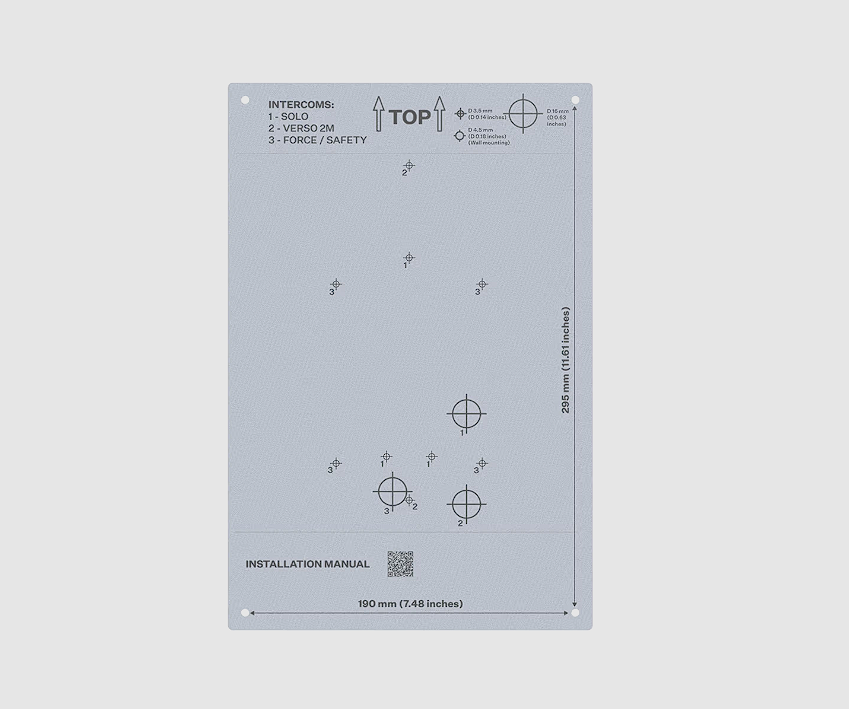 2N Retrofit Intercom Cover Plate – Malý (S)