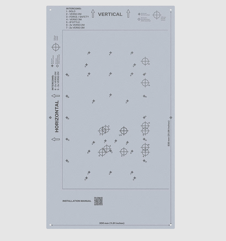 2N Retrofit Intercom Cover Plate – Velký (L)